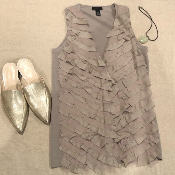 J. Crew Ruffled Sweater Vest - Picture 2 of 5